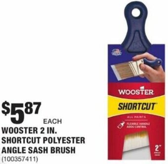 The Home Depot Wooster 2 In. Shortcut Polyester Angle Sash Brush offer