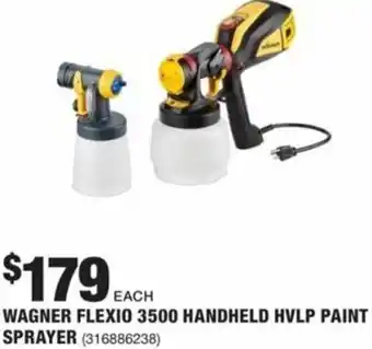 The Home Depot Wagner Flexio 3500 Handheld HVLP Paint Sprayer offer