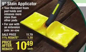 Menards Woodmates 9 Standard Stain Applicator Pad offer