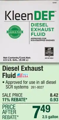 Menards Diesel Exhaust Fluid - 2.5 Gallon offer