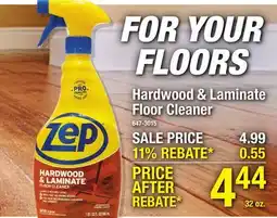 Menards Zep Hardwood & Laminate Floor Cleaner - 32 oz offer