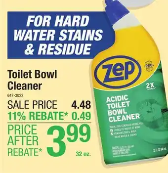 Menards Zep Acidic Toilet Bowl Cleaner - 32 oz offer