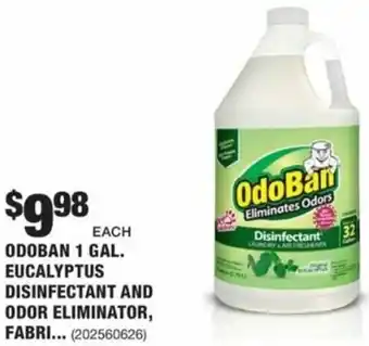 The Home Depot Odoban 1 Gal. Eucalyptus Disinfectant And Odor Eliminator offer