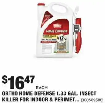 The Home Depot Ortho Home Defense 1.33 Gal. Insect Killer For Indoor & Perimet offer