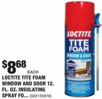 The Home Depot Loctite Tite Foam Window And Door 12 Fl. Oz. Insulating Spray offer