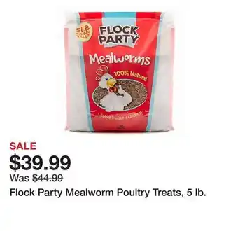 Tractor Supply Company Flock Party Mealworm Poultry Treats, 5 lb offer