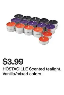 Ikea HÖSTAGILLE Scented tealight, Vanilla/mixed colors offer