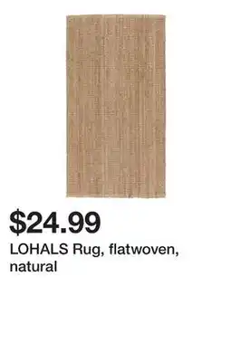 Ikea LOHALS Rug, flatwoven, natural offer