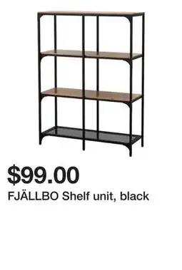 Ikea FJÄLLBO Shelf unit, black offer