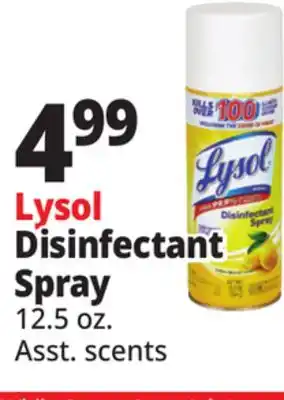 Ocean State Job Lot Lysol Disinfectant Spray Lemon Breeze Scent 12.5 oz offer