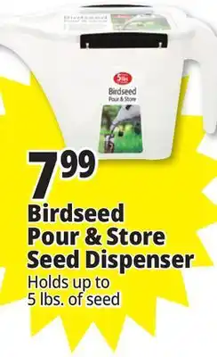 Ocean State Job Lot Birdseed Pour & Store Dispenser offer
