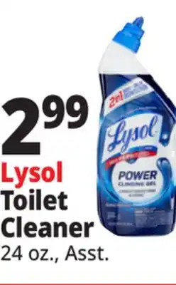 Ocean State Job Lot Lysol 2-In-1 Disinfecting Toilet Bowl + Brush Power Cleaning Gel 24 oz offer