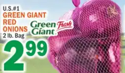 C Town GREEN GIANT RED ONIONS offer