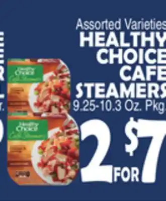 Bravo Supermarkets HEALTHY CHOICE CAFE STEAMERS offer