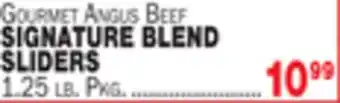 Bravo Supermarkets GOURMET ANGUS BEEF SIGNATURE BLEND SLIDERS offer