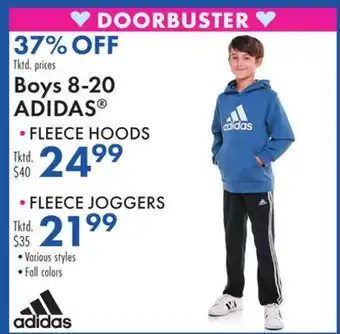 Boscov's Boys 8-20 ADIDAS offer