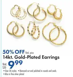 Boscov's 14kt Gold-Plated Earrings offer