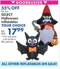 Boscov's SELECT Halloween Inflatables offer
