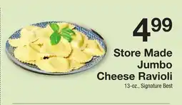 The Fresh Grocer Store Made Jumbo Cheese Ravioli offer