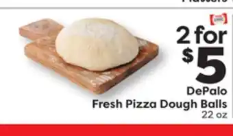 Weis Markets DePalo Fresh Pizza Dough Balls offer