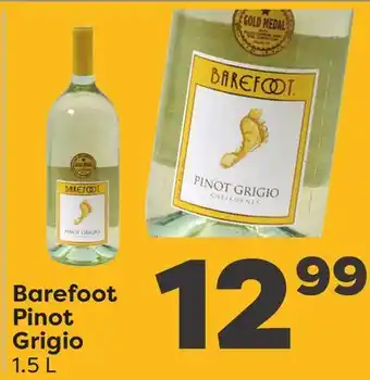 Weis Markets Barefoot Pinot Grigio offer