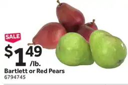 Stop&Shop Bartlett or Red Pears offer