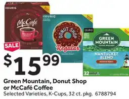 Stop&Shop Green Mountain, Donut Shop or McCafé Coffee offer