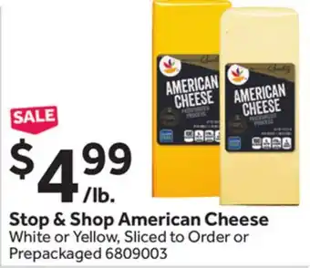 Stop&Shop Stop & Shop American Cheese offer