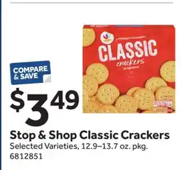 Stop&Shop Stop & Shop Classic Crackers offer