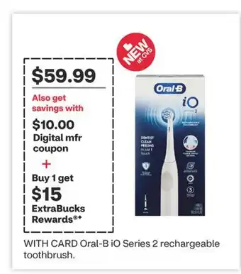 CVS Oral-B iO Series 2 rechargeable toothbrush offer