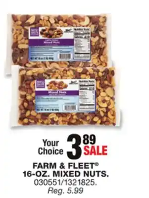 Blain's Farm & Fleet FARM & FLEET 16-OZ. MIXED NUTS offer