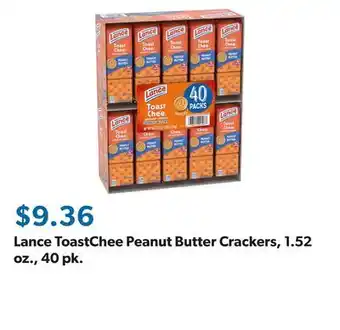 Sam's Club Lance ToastChee Peanut Butter Crackers, 1.52 oz., 40 pk offer