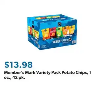 Sam's Club Member's Mark Variety Pack Potato Chips, 1 oz., 42 pk offer