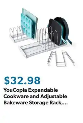 Sam's Club YouCopia Expandable Cookware and Adjustable Bakeware Storage Rack, 2-Piece Set offer