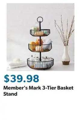Sam's Club Member's Mark 3-Tier Basket Stand offer