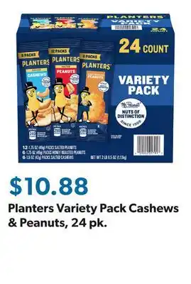 Sam's Club Planters Variety Pack Cashews & Peanuts, 24 pk offer