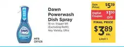 ShopRite Powerwash Dish Spray offer