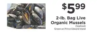 ShopRite Live Organic Mussels offer
