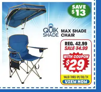 Big 5 QuikShade Max Shade Chair offer