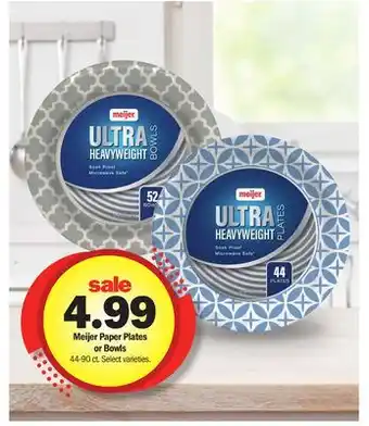 Meijer Meijer Paper Plates or Bowls offer
