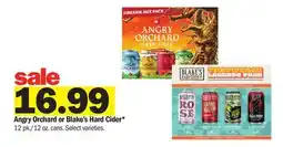 Meijer Angry Orchard or Blake's Hard Cider offer