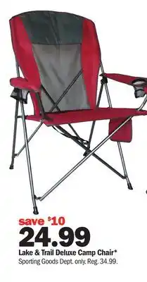 Meijer Lake & Trail Deluxe Camp Chair offer