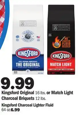 Meijer Kingsford Original 16 lbs. or Match Light Charcoal Briquets 12 lbs offer