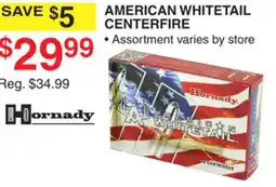 Dunham's Sports HORNADY AMERICAN WHITETAIL CENTERFIRE offer
