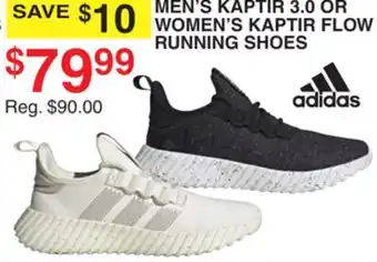 Dunham's Sports ADIDAS MEN'S KAPTIR 3.0 OR WOMEN'S KAPTIR FLOW RUNNING SHOES offer