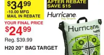 Dunham's Sports HURRICANE H20 20 BAG TARGET offer