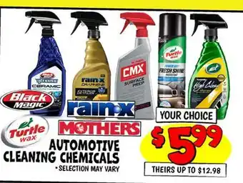 Ollie's AUTOMOTIVE CLEANING CHEMICALS offer