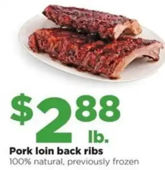 Hy-Vee Pork loin back ribs offer