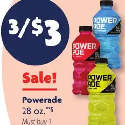 Family Dollar Powerade offer