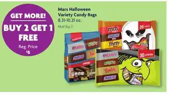 Family Dollar Mars Halloween Variety Candy Bags offer